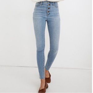 Madewell 11" High-Rise Roadtripper Jeans Button-Front Edition size 29 Tall